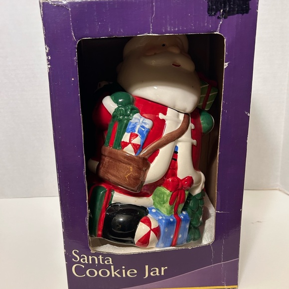 Ceramic Santa Cookie Jar With Box - Picture 9 of 12